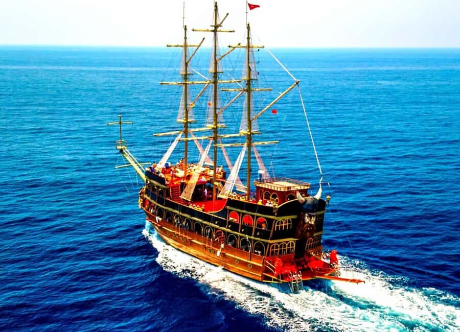 Alanya: Biggest Pirate Boat Tour with Soft Drinks and Lunch - Pirates Cave Swim Stop: Quick, Fun, and Right Away