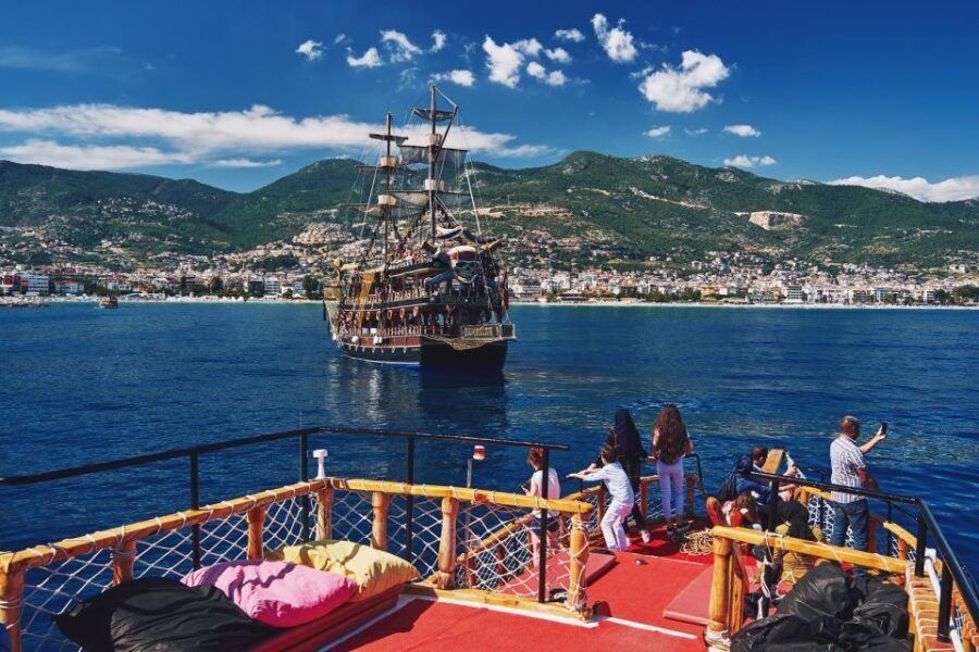 Alanya: Boat Trip with Lunch, Drinks, and Swim Stops - Getting There: Finding Grand Yucesan Boat