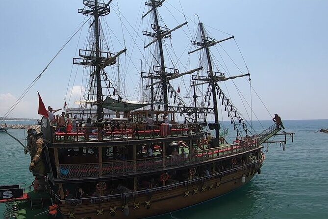 Alanya Catamaran Boat Tour with Lunch, Soft Drinks & Transfer - A 5-hour catamaran day that’s built around swimming