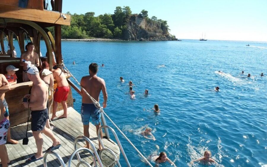 Alanya: Catamaran Boat Trip with Sunbathing and Swimming - Ulaş Beach: The One That Feels Less Crowded