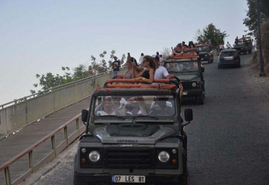 Alanya: Evening Jeep Tour with Sunset Boat Trip and Dinner - Night Lights from the Hill and a Surprise Fireworks Moment