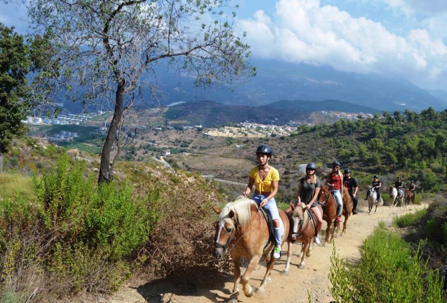 Alanya: Horse Riding Tour - The foam party moment: silly fun with a practical shoe warning