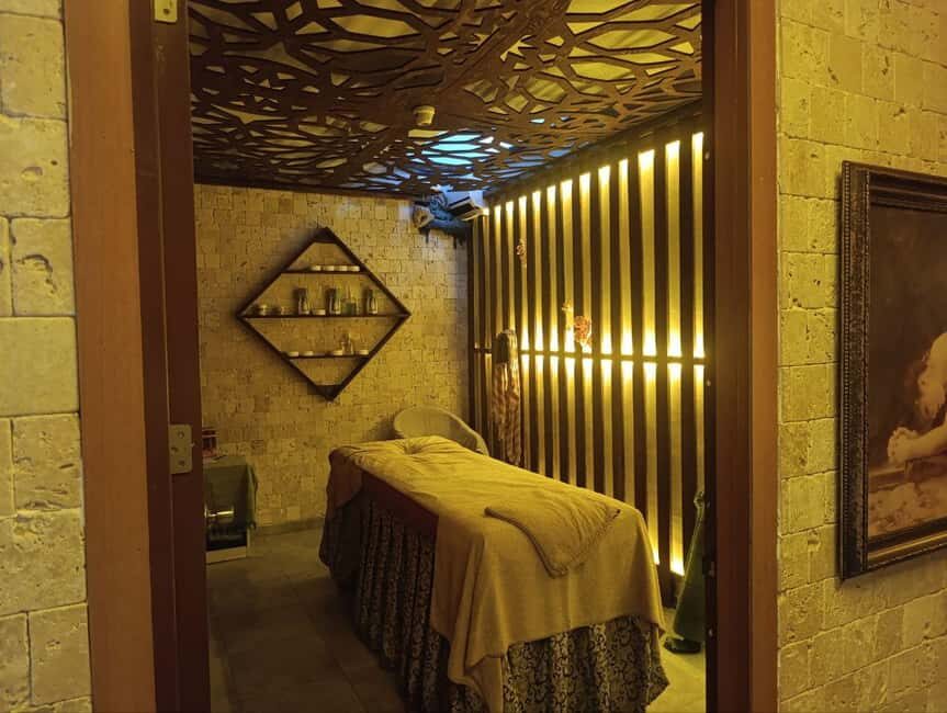 Alanya: Legendary Turkish Bath with Wine and Fruit Plate - The heat circuit: sauna and menthol room before the massage work