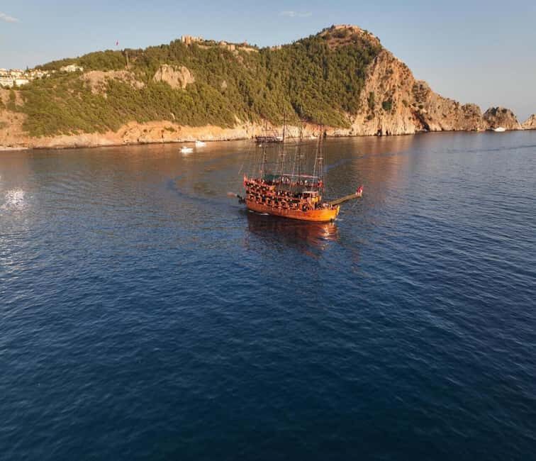 Alanya: Pirate Boat with Lunch and Unlimited Drinks - Swim Breaks, Snorkeling Reality, and Life Jackets On Board