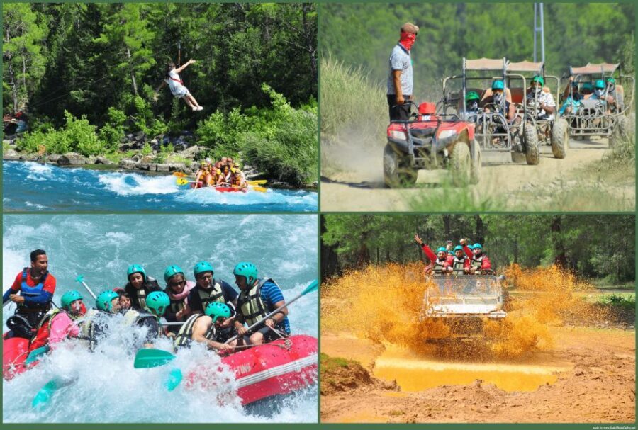 Alanya: Rafting, Zipline, Quad, Buggy, Jeep Tour with Lunch - Quad, Buggy, or Jeep: Choose the Mud Intensity You Actually Want