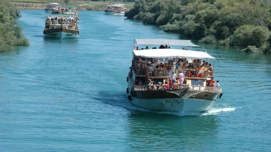 Alanya/Side: Manavgat River & Waterfall, Boat Tour, & Bazaar - Manavgat Waterfall: photos, cool mist, and the no-swimming rule