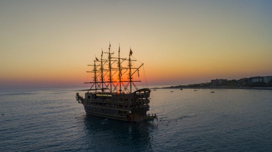 Alanya: Sunset Cruise and Party Boat - Swimming at Cleopatra Beach and Ulas Beach (yes, bring swim-ready gear)