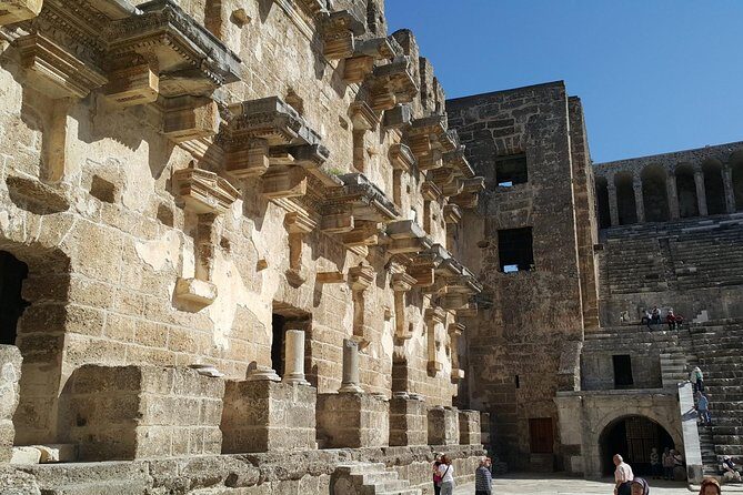 Alanya to Aspendos, Kursunlu Waterfalls and City of Side Tour - Aspendos Ruins: Walkable Atmosphere, Limited Shade, and Quick Stops