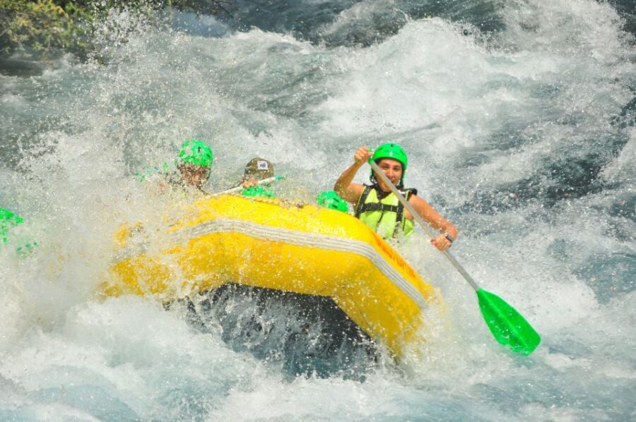 City of Side/Alanya: Koprulu Canyon Rafting Tour with Lunch - First Stop: The Ancient Bridge Photo Moment
