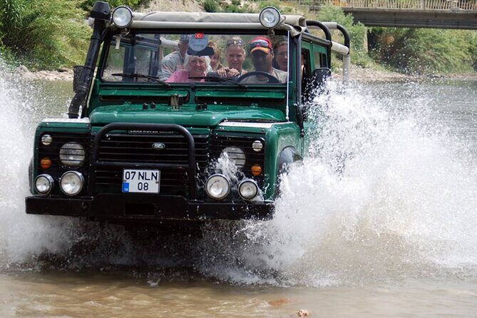Discover the Taurus Mountains with Alanya Jeep Safari Tour - The swimming breaks: pool stop with a yellow slide and natural water time