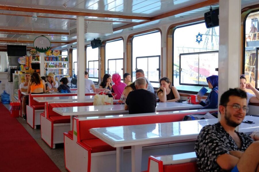 From Alanya: Boat Tour with Unlimited Soft Drinks and Lunch - Cleopatra Beach swim stop: the classic Alanya picture moment