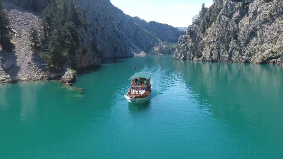 From Alanya: Green Canyon Day Trip with Lunch and Boat Ride - The Boat Ride on Green Lake: Turquoise Water, Swim Stops, and Small Annoyances