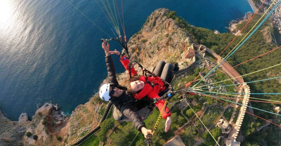 From city of Side Alanya Paragliding - Side to Alanya: the ride is part of the experience