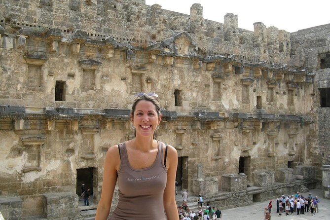 Full-Day Tour of Kursunlu Waterfalls, Aspendos, and Ancient Ruins of Side From Alanya - Lunch Break With Fish, Chicken, or Pide (Plus the Vegetarian Option)