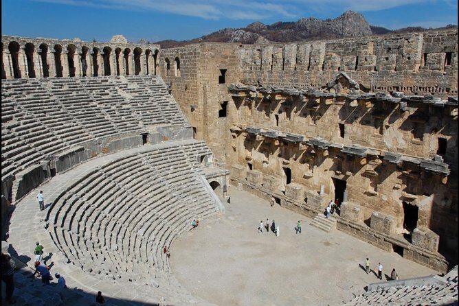 Full-Day Tour of Kursunlu Waterfalls, Aspendos, and Ancient Ruins of Side From Alanya - Kurşunlu Waterfalls: Pine Forest Walks and a Staircase Down