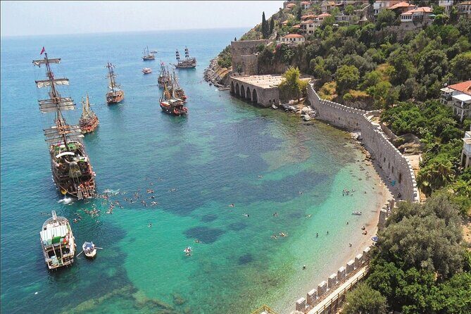Halal Concept Short Pirate Boat Tour in Alanya - Reach Beach and the Red Tower: Two Scenic Stops That Anchor the Route