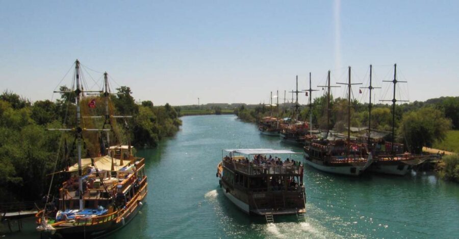 Manavgat Cruise & Grand Bazaar w/Lunch and Unlimited Drinks - The Manavgat River Cruise on a 45-Passenger Wooden Boat