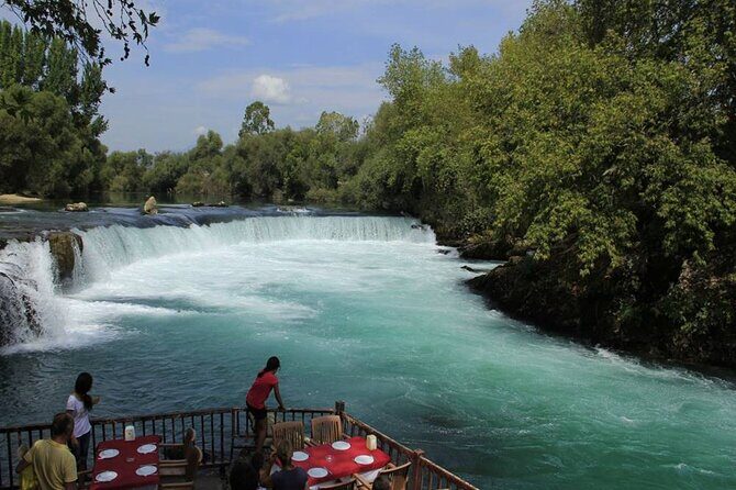 Manavgat River Cruise From Alanya w/ Hotel Transfer Service - On the boat: Manavgat Falls, pine banks, and the delta swim