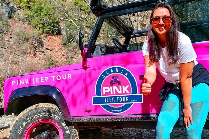 PINK JEEP TOUR - Alanya Jeep Safari - Transportation, Group Energy, and the Reality of 200 People Max