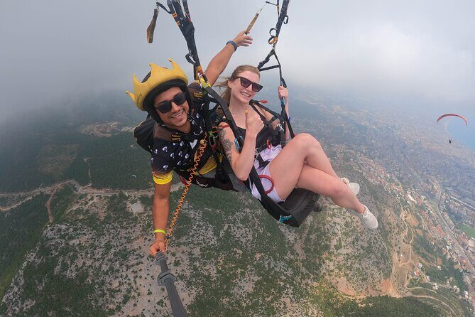 Tandem Paragliding in Alanya, Antalya Turkey with a Licensed Guide - The View Route: Sea, Alanya Castle, and Up to 1,000 m