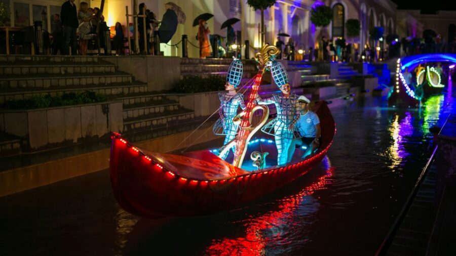 The Land of Legends Night Show & Shopping Avenue - Price and Logistics: what $35 really buys